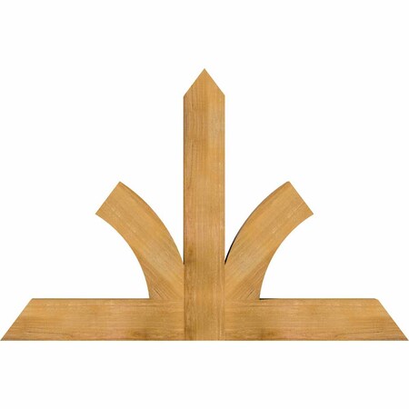 Ekena Millwork Richland Rough Sawn Timber Gable Bracket, Western Red Cedar, 60"W x 40"H x 4"D x 6"F, 16/12 Pitch GBW060X40X0406RIC00RWR